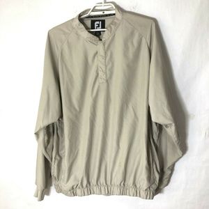 Footjoy Mens Cream White Long Sleeve Quarter Snap